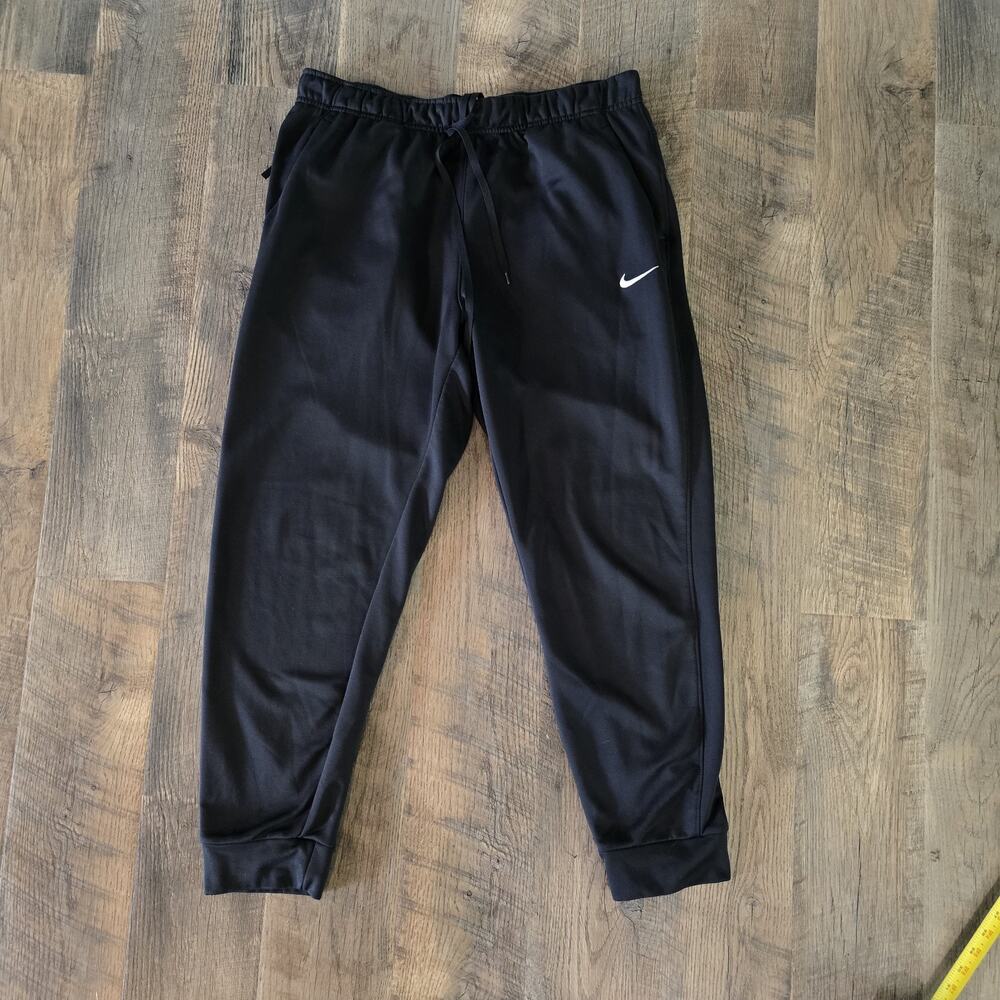 Nike Therma-FIT Jogger Sweatpants Men's XL Black Tapered Athletic Training Pants